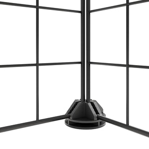 vidaXL 28-Piece Pet Cage with Door Black 35x35 cm Steel