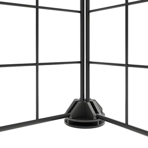 vidaXL 28-Piece Pet Cage with Door Black 35x35 cm Steel