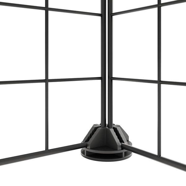 vidaXL 36-piece Pet Cage with Door Black 35x35 cm Steel