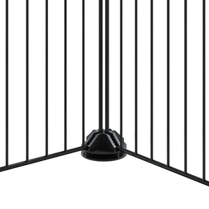 vidaXL 36-piece Pet Cage with Door Black 35x35 cm Steel