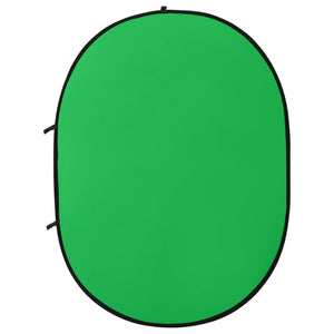 vidaXL 2-in-1 Oval Green Blue Photo Background 200x150 cm