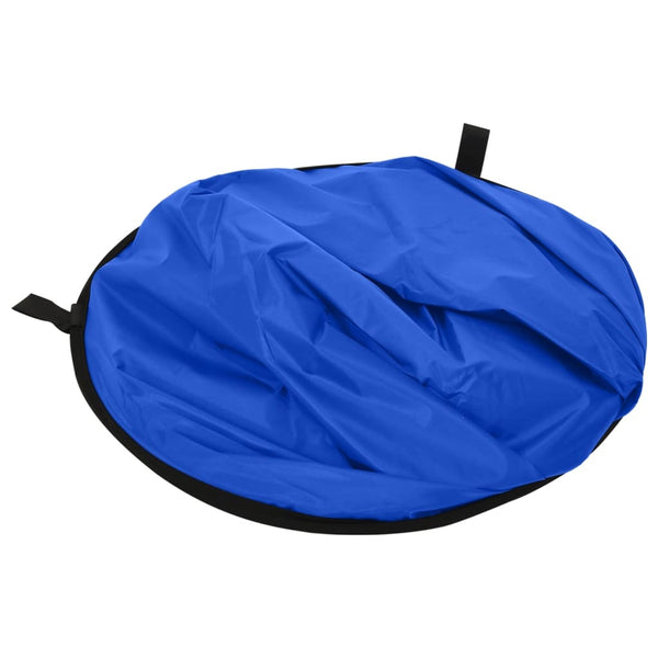 vidaXL 2-in-1 Oval Green Blue Photo Background 200x150 cm