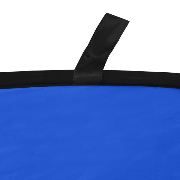 vidaXL 2-in-1 Oval Green Blue Photo Background 200x150 cm