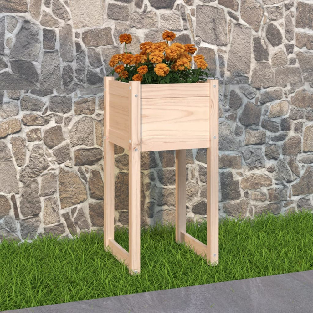 vidaXL Planter 40x40x81 cm Solid Pine Wood