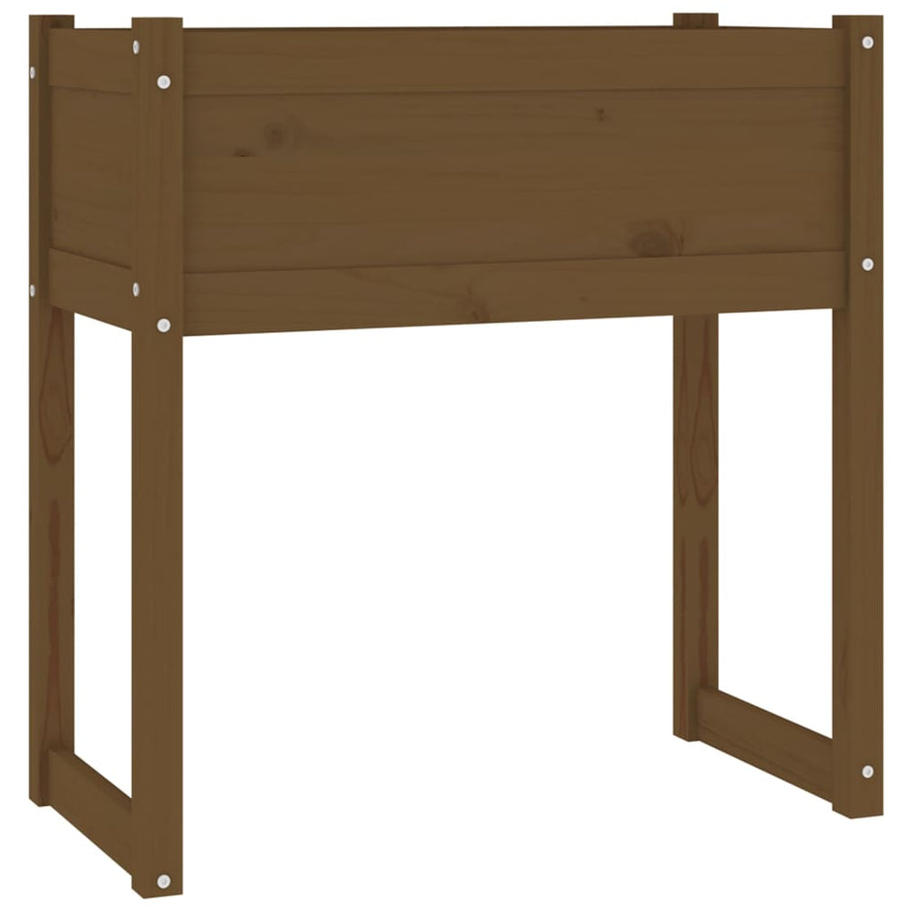 vidaXL Garden Planter Honey Brown 78x40x81 cm Solid Pine Wood