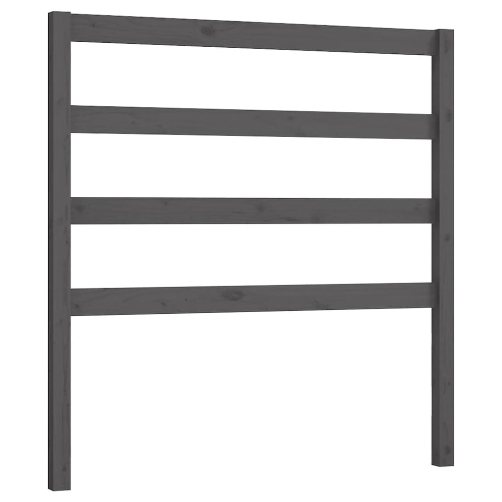 vidaXL Headboard Grey 95x4x100 cm Solid Pine Wood