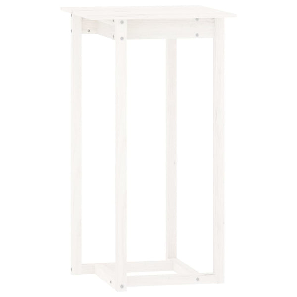 vidaXL 3-Piece Bar Set White Solid Pine Wood