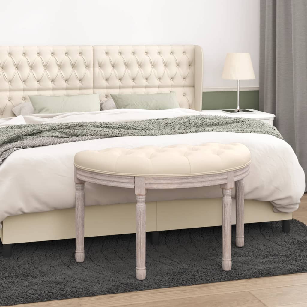 vidaXL Bench 81.5x41x49 cm Linen