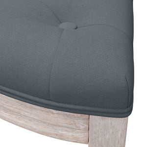 vidaXL Storage Bench Dark Grey 110.5x45x49 cm Velvet