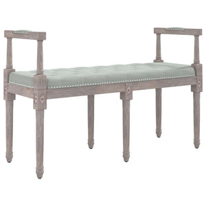 vidaXL Bench Light Grey 110x40x70 cm Velvet