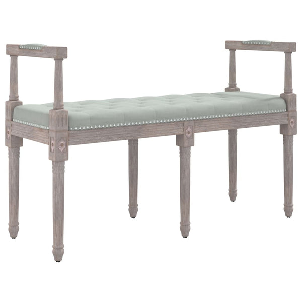 vidaXL Bench Light Grey 110x40x70 cm Velvet