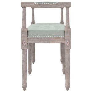 vidaXL Bench Light Grey 110x40x70 cm Velvet