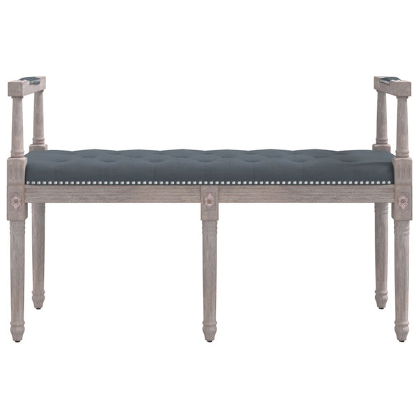 vidaXL Bench Dark Grey 110x40x70 cm Velvet