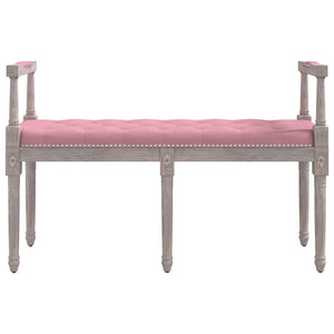 vidaXL Bench Pink 110x40x70 cm Velvet