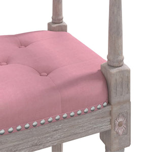 vidaXL Bench Pink 110x40x70 cm Velvet