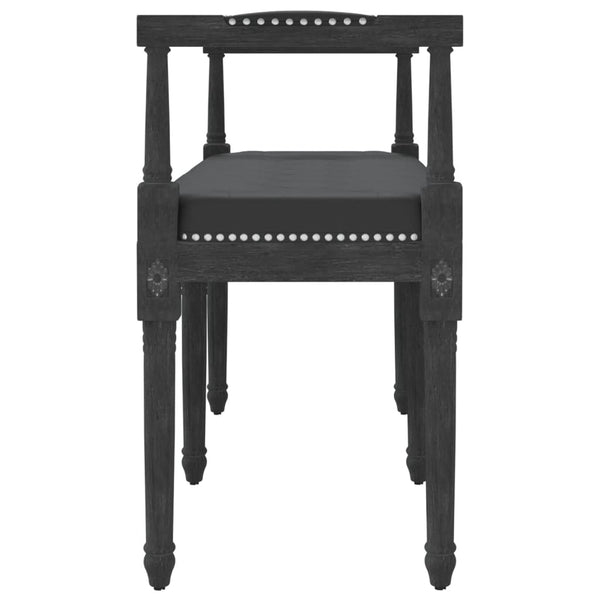 vidaXL Bench Black 110x40x70 cm Velvet