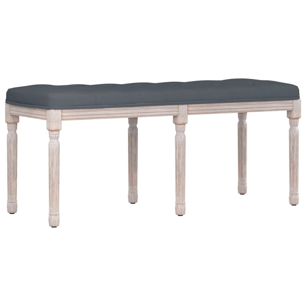 vidaXL Bench Dark Gray 110x40x49 cm Velvet