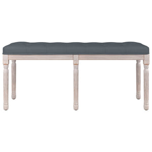 vidaXL Bench Dark Gray 110x40x49 cm Velvet