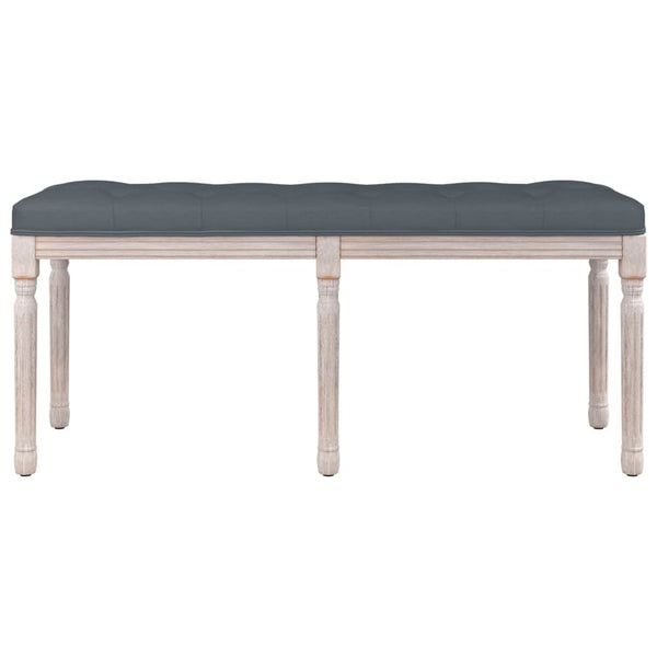 vidaXL Bench Dark Gray 110x40x49 cm Velvet