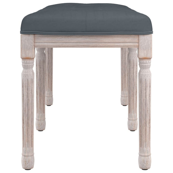 vidaXL Bench Dark Gray 110x40x49 cm Velvet