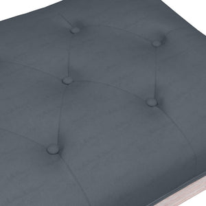 vidaXL Bench Dark Gray 110x40x49 cm Velvet