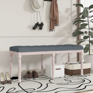 vidaXL Bench Dark Gray 110x40x49 cm Velvet