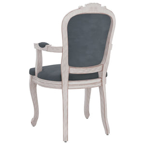vidaXL Dining Chairs 2 pcs Dark Gray 62x59.5x100.5 cm Velvet