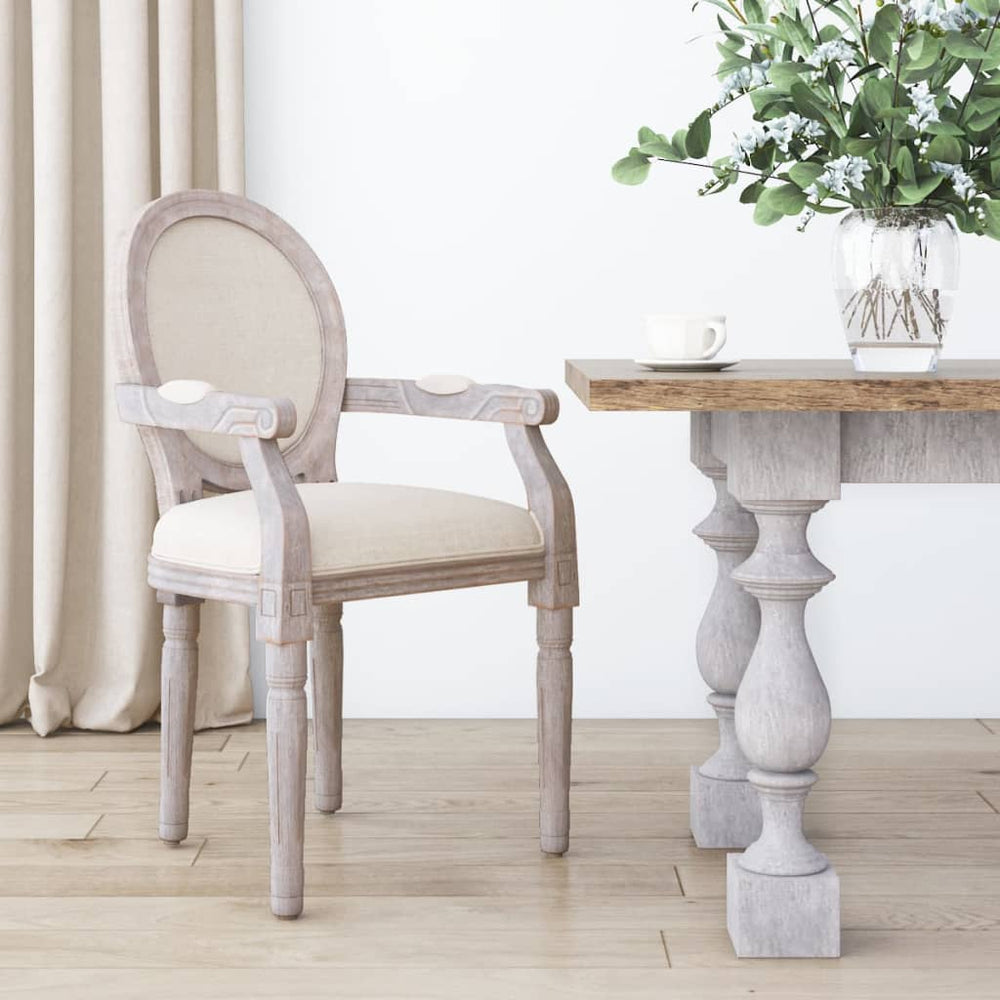 vidaXL Dining Chair 54x56x96.5 cm Linen