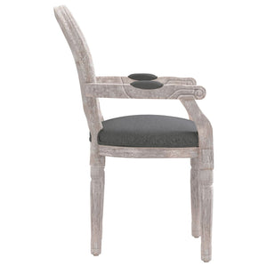 vidaXL Dining Chair Dark Gray 54x56x96.5 cm Fabric