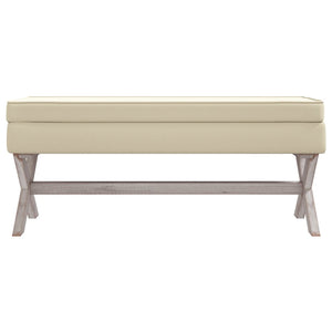 vidaXL Storage Bench 110x45x49 cm Linen