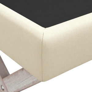 vidaXL Storage Bench 110x45x49 cm Linen