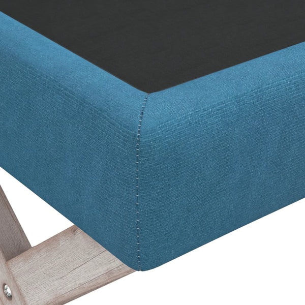 vidaXL Storage Bench Blue 110x45x49 cm Velvet
