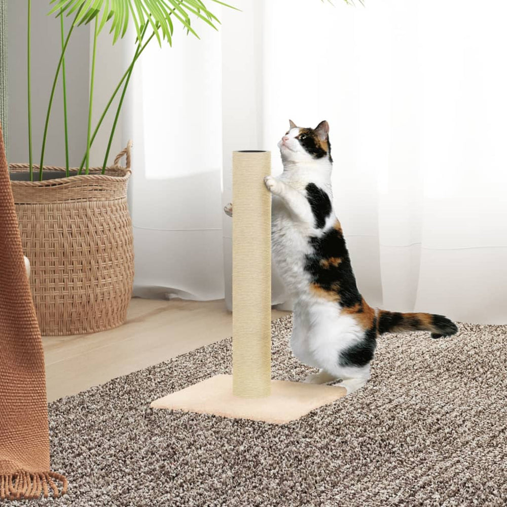 vidaXL Scratching Post Cream 22x22x45 cm