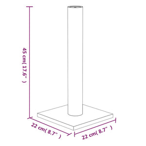 vidaXL Scratching Post Light Grey 22x22x45 cm