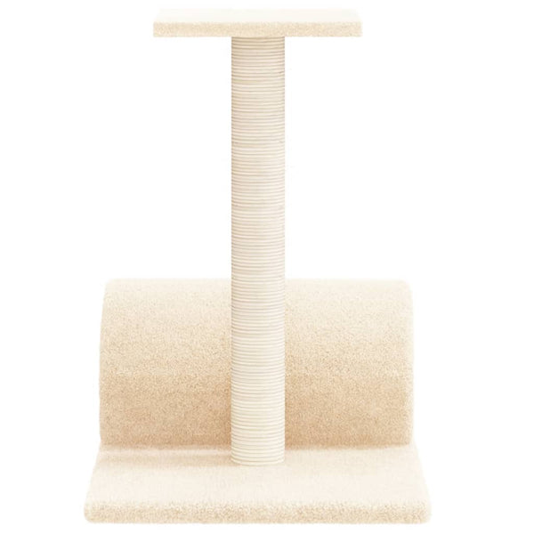vidaXL Cat Tree with Tunnel Cream 60x34.5x50 cm