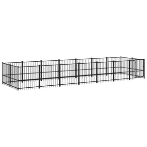 Outdoor-Hundezwinger Stahl 13,14 m²