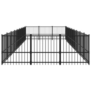 vidaXL Outdoor Steel Dog Kennel 25.4 m²