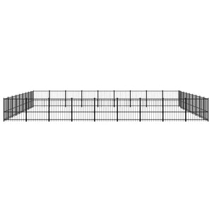 vidaXL Outdoor Dog Kennel Steel 76.21 m²