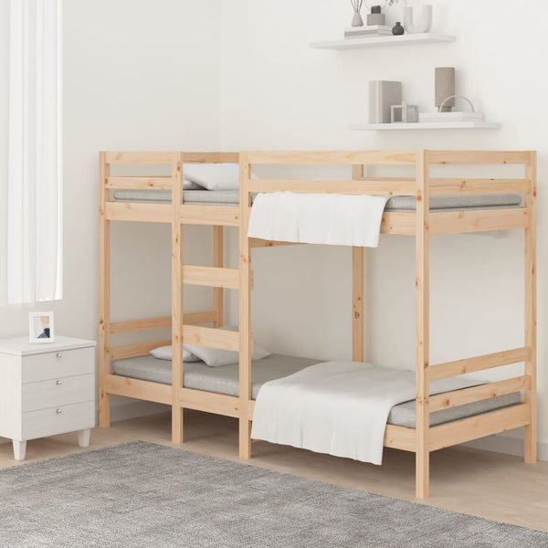 vidaXL Bunk Bed 80x200 cm Solid Pine Wood