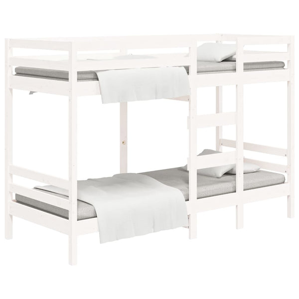 vidaXL Bunk Bed White 80x200 cm Solid Pine Wood