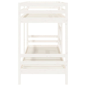 vidaXL Bunk Bed White 80x200 cm Solid Pine Wood