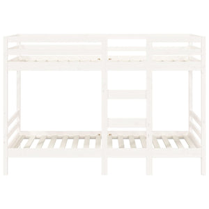 vidaXL Bunk Bed White 90x190 cm Solid Pine Wood