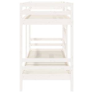 vidaXL Bunk Bed White 90x190 cm Solid Pine Wood