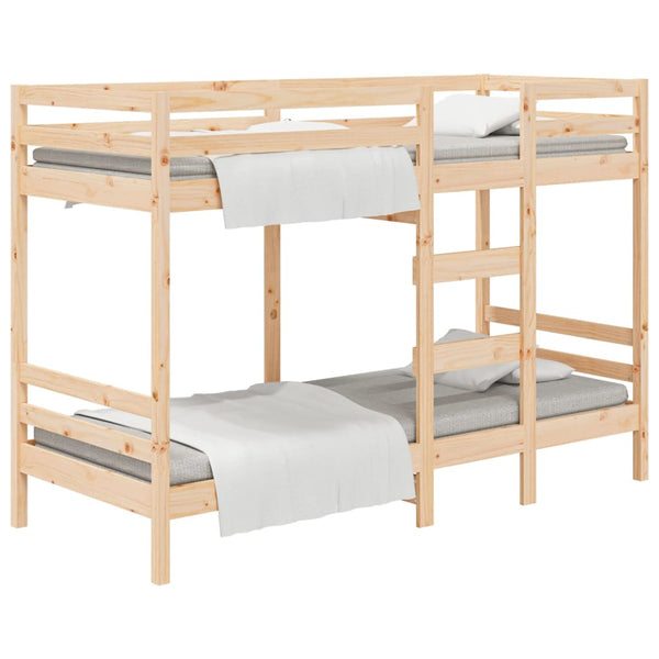 vidaXL Bunk Bed 75x190 cm Solid Pine Wood