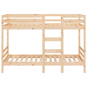 vidaXL Bunk Bed 75x190 cm Solid Pine Wood