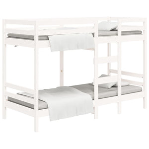 vidaXL Bunk Bed White 75x190 cm Solid Pine Wood