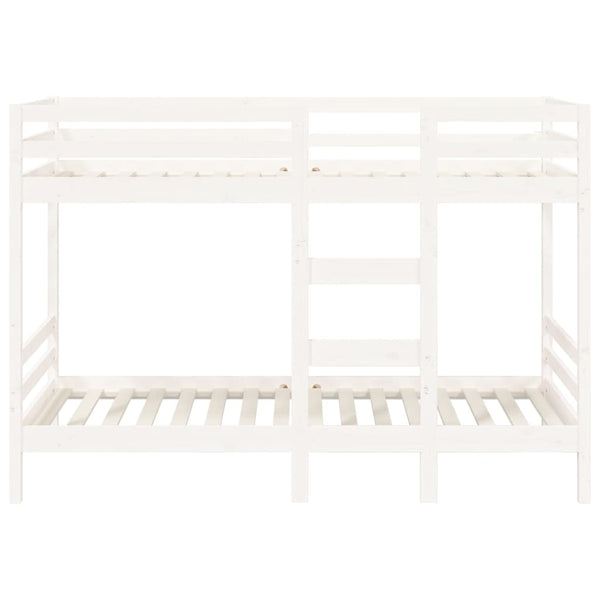 vidaXL Bunk Bed White 75x190 cm Solid Pine Wood