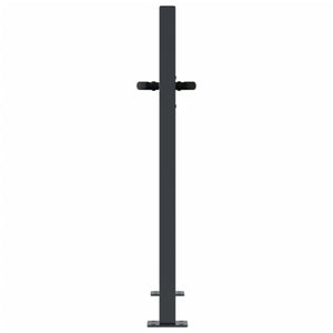 vidaXL Garden Gate Anthracite 100x75 cm Steel Tree Design