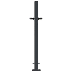 vidaXL Garden Gate Anthracite 100x100 cm Steel Tree Design