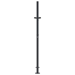 vidaXL Garden Gate Anthracite 100x150 cm Steel Tree Design